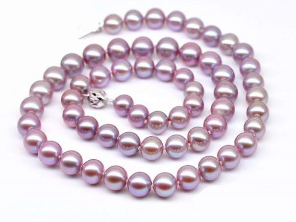 6-7 mm Lavender Freshwater Pearl Set 14K Gold 6-7 mm Lavender Freshwater Pearl Set 14K Gold